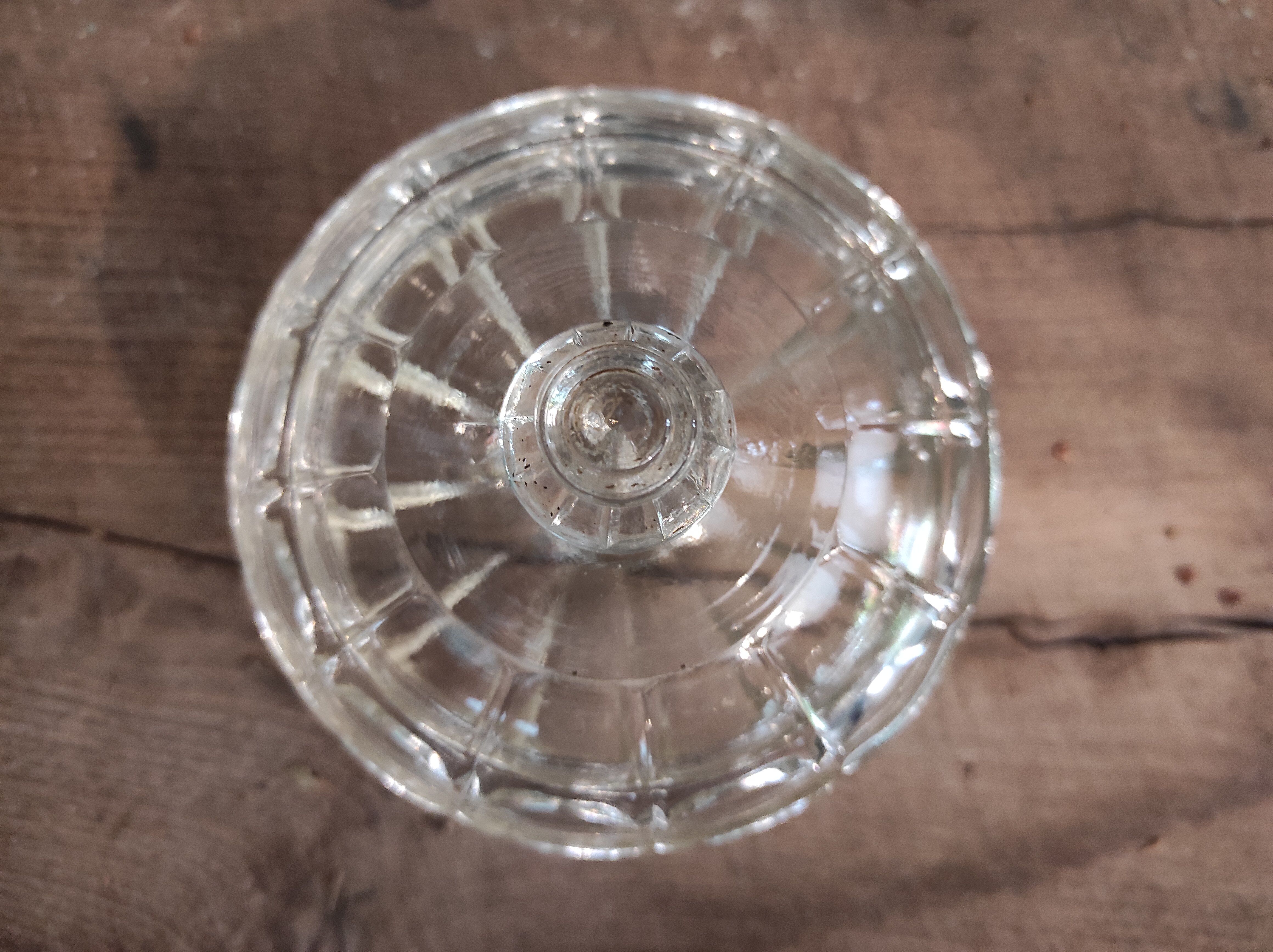 Vintage French glass candy box