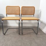 Pair of Cesca Marcel b32 Breuer chair Made in Italy
