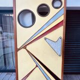 Cinema swing door - vintage design with formica and wood