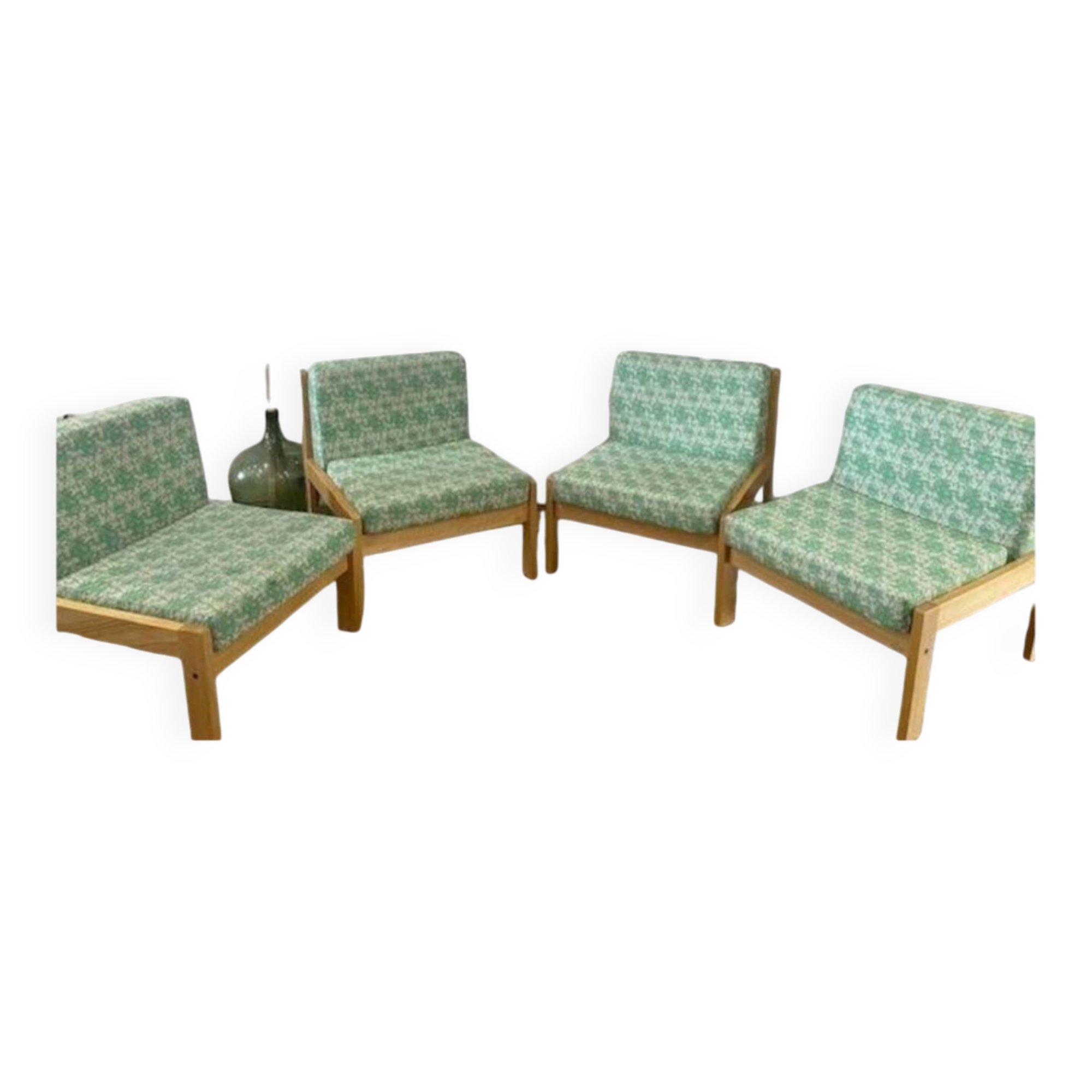 Ensemble de 4 fauteuils type chauffeuse de la marque baumann