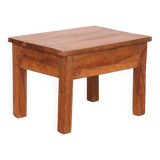 Ancienne table de chevet en teck birman
