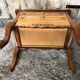 Old worker louis xv style commode vintage wood drawers #a634