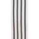 Black and white striped kilim rug 60 x 213 cm