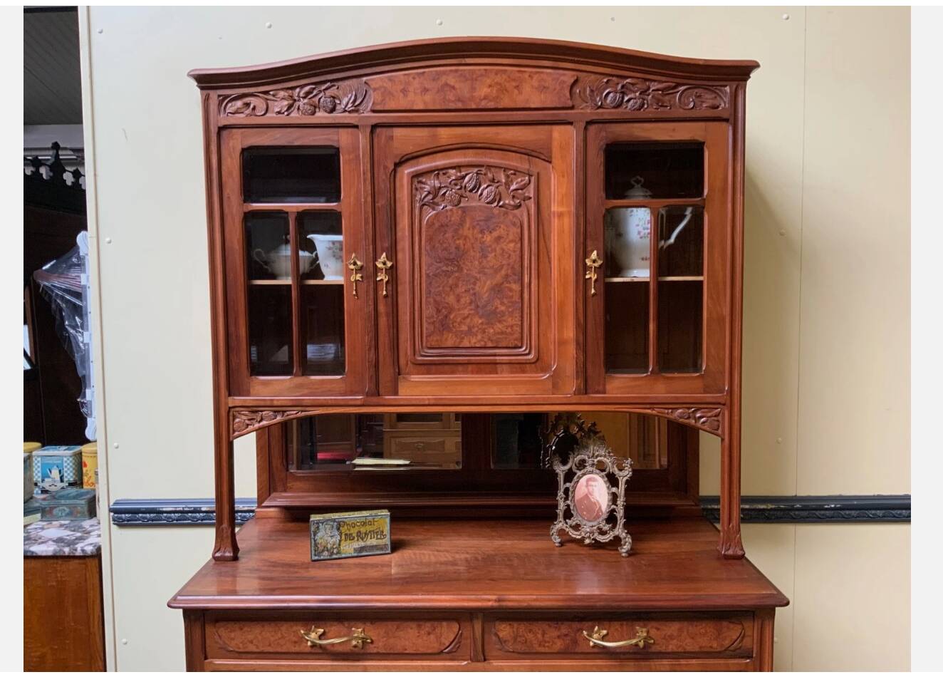 Antique - Buffet, Vertiko, Sideboard - Jugendstil, Art Nouveau