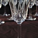 Set de 10 verres à porto apéritif en cristal taillé de st louis modèle lassalle