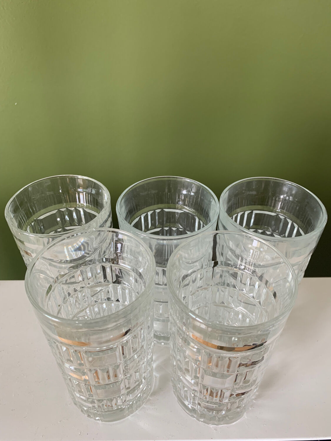 Orange juice glasses