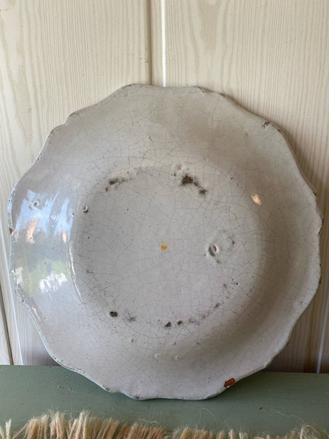 18th century Nevers earthenware plate