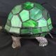 Turtle night light in regulated glass carcass stained glass way