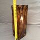 Vintage Italian Glass Vase Leopard Turtle Shell Mid Century