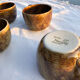 Lot 8 glazed stoneware cups