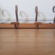 Wooden wall coat rack