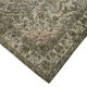 Handwoven overdyed turkish 1970s 163 cm x 265 cm grey carpet
