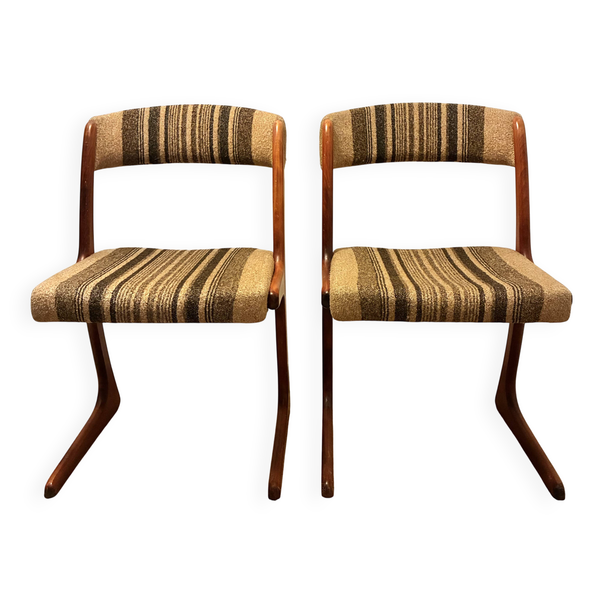 Pair of Baumann chairs model Kangourou – 1950s/60s – vintage