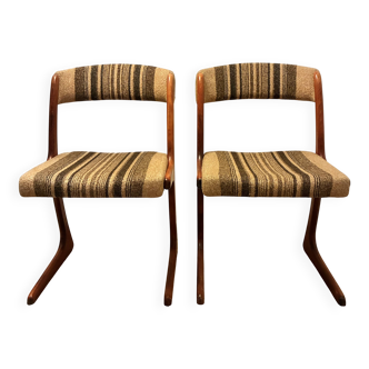 Pair of Baumann chairs model Kangourou – 1950s/60s – vintage