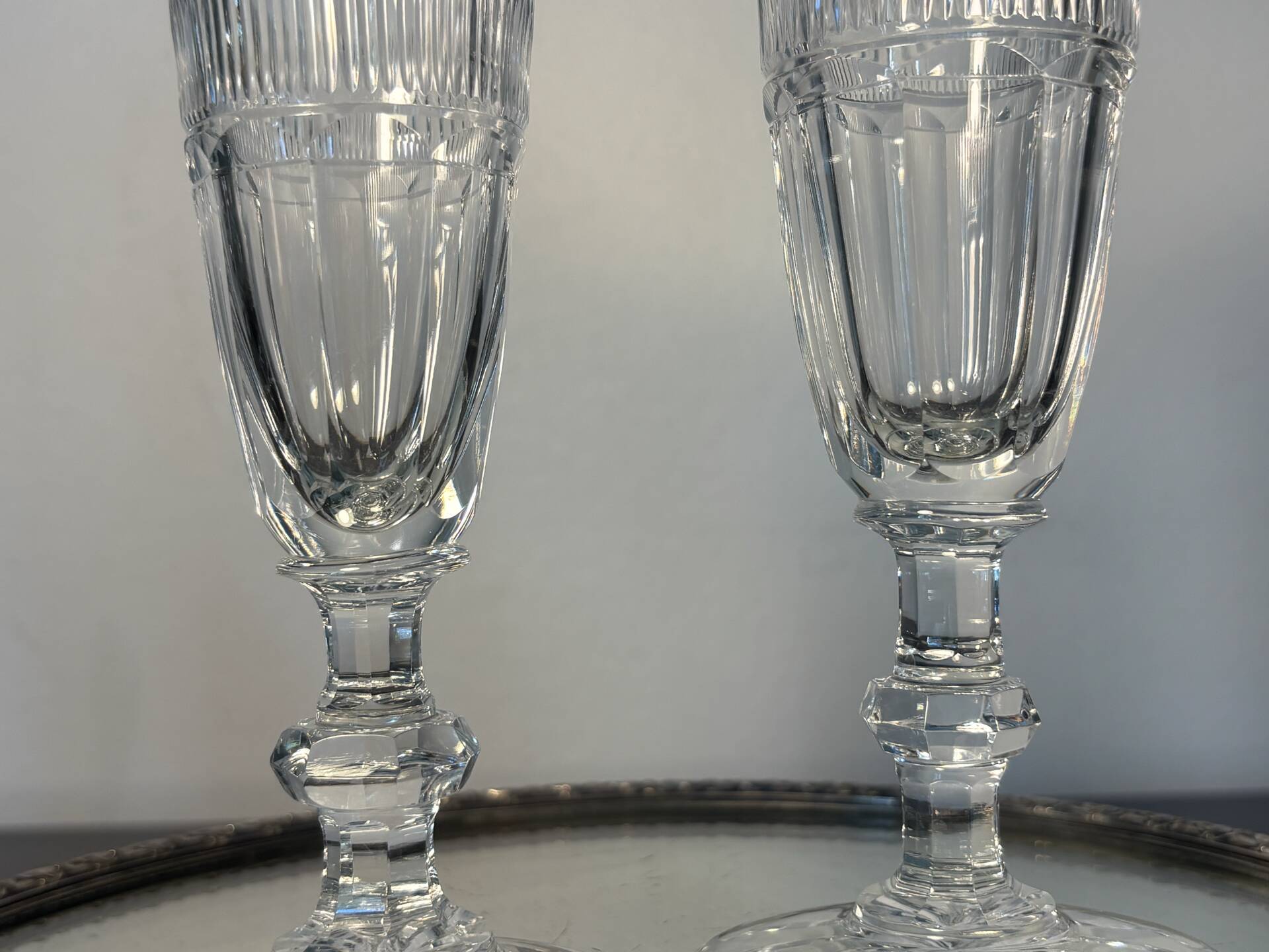 2 verres Saint Louis modèle Trianon
