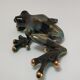 Vintage glazed ceramic tree frog