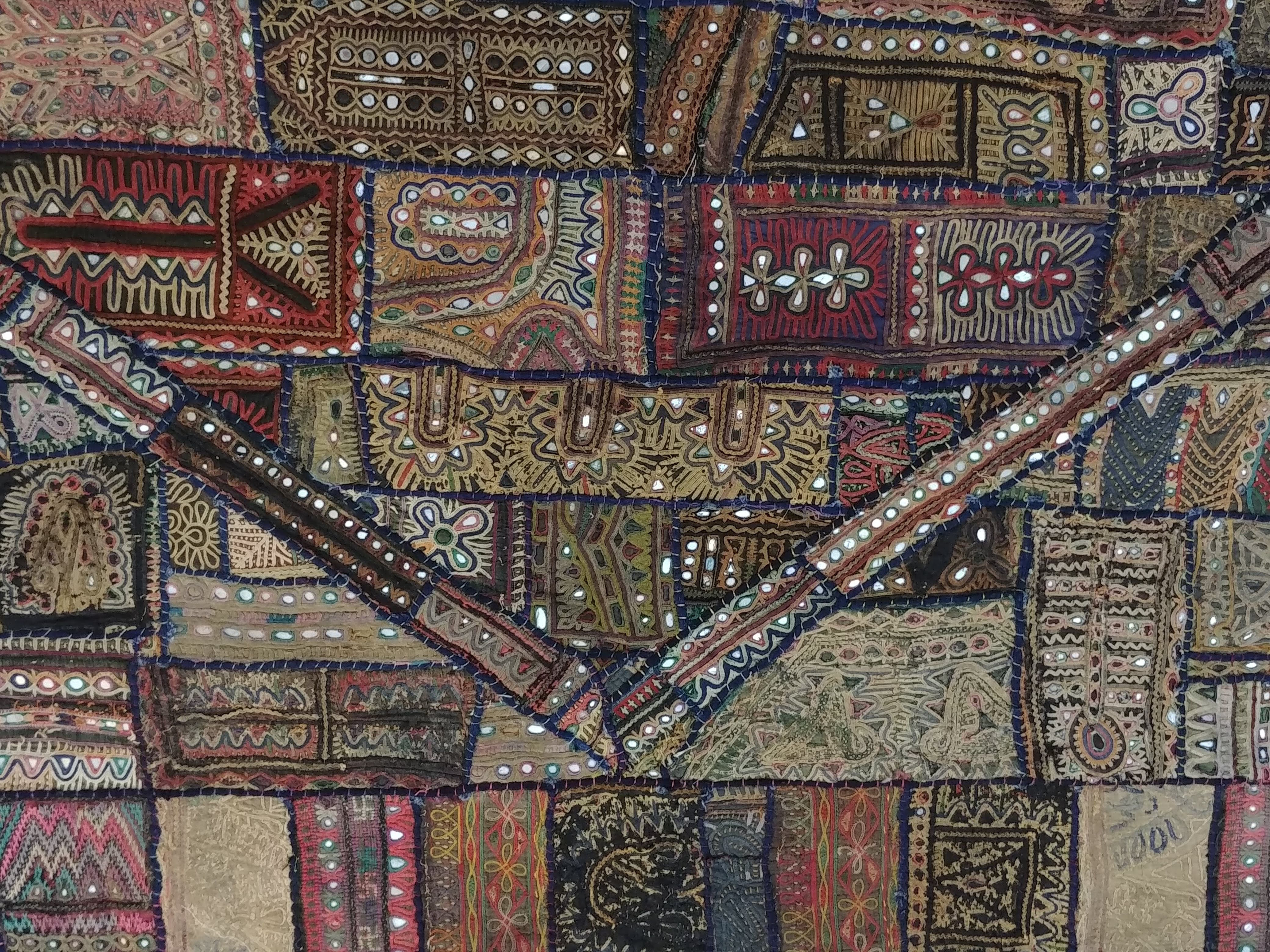 old patchwork Kutch, Gujarat, India - 190x240cm