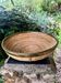 Large wicker basket brass Gabriella Crespi 1960s Italy vintage