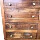Commode tiroirs et placard années 50