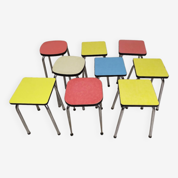 Lot de tabourets formica