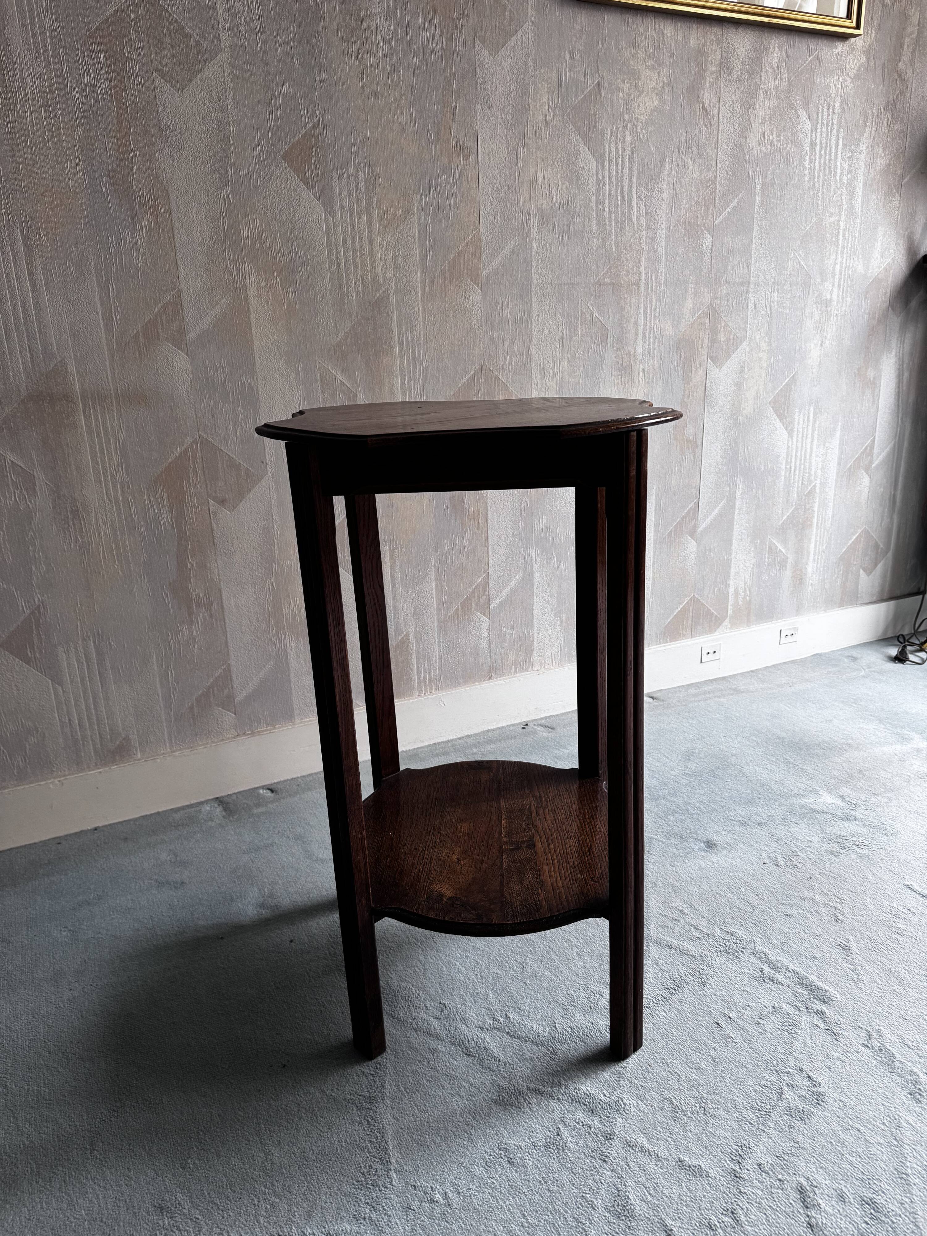 Small wooden side table