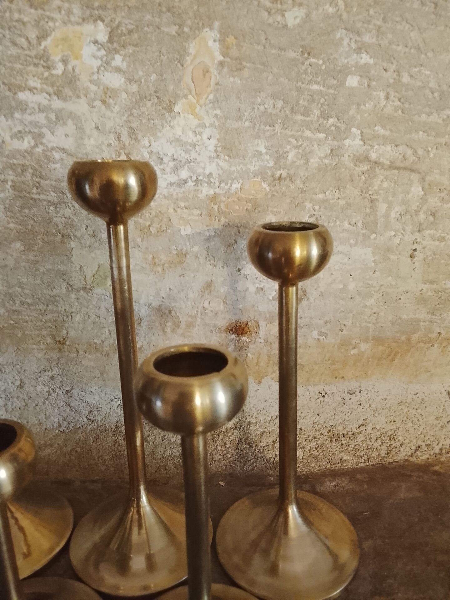 Set of 7 Scandinavian candlesticks