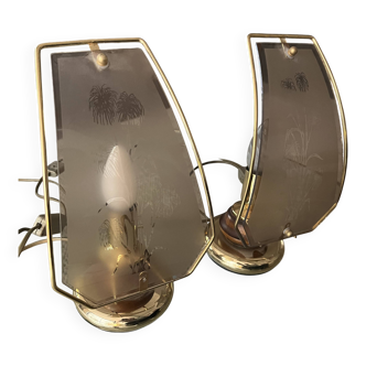 Vintage side table lamp