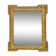Miroir style Napoléon III 43x37 cm, doré