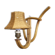 Lampe murale en bambou bohème Français, années 1950