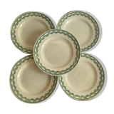 5 assiettes Boch & Frère