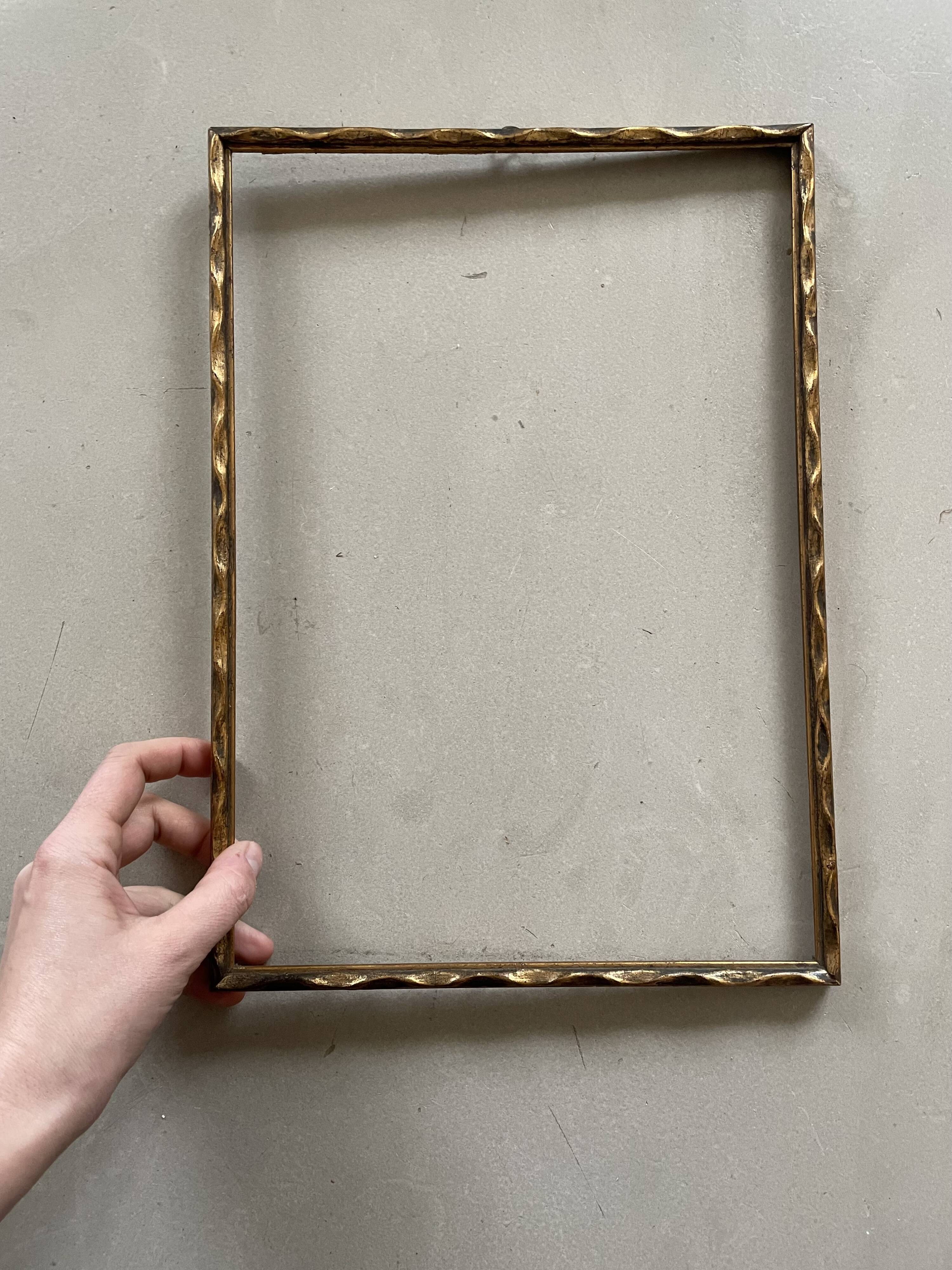 Old golden frame 25x35cm