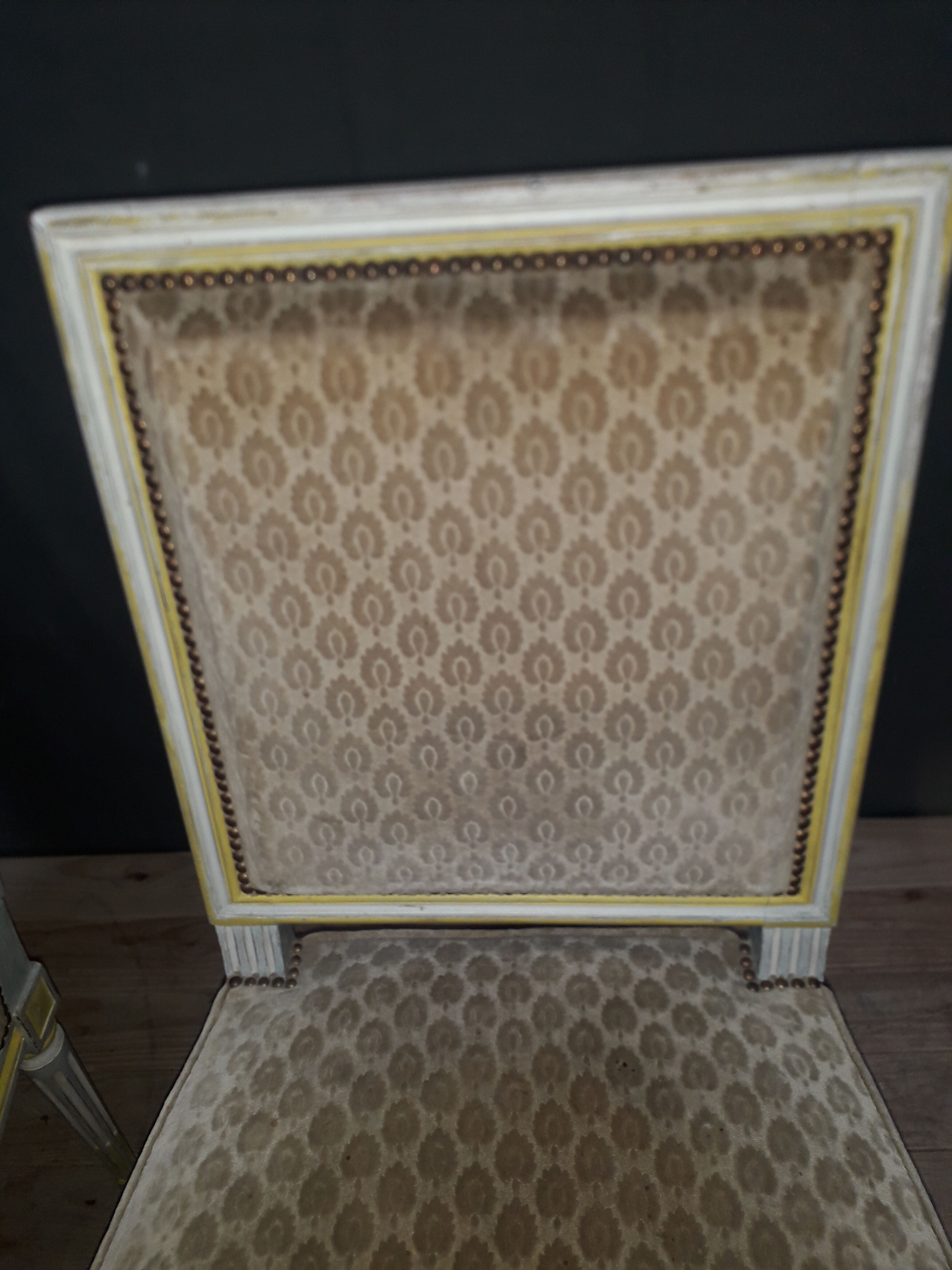 Pair of Louis XVI style chairs