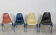 Lot of 4 Eames DSS chairs in fibre H Miller