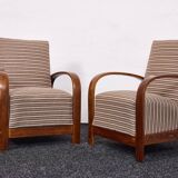 Fauteuils Art Déco hongrois, modèle 445, Szék és Faárugyár, Hongrie 1930