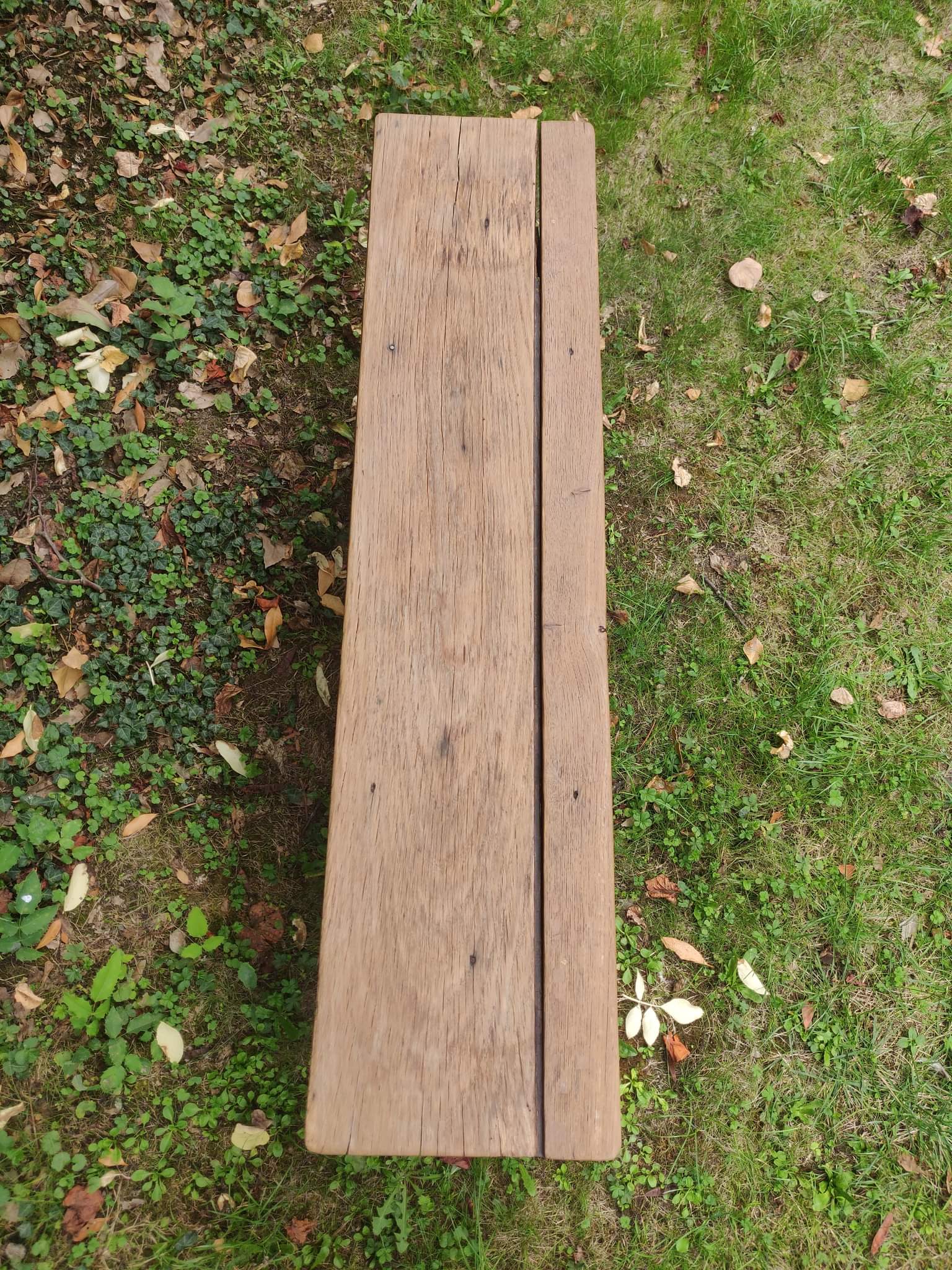 Antique oak bench