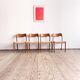Set of 4 chairs 71 in teak by Niels O. Møller, JL Moller, Mid Century