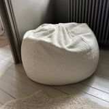 Fauteuil pouf repose pieds