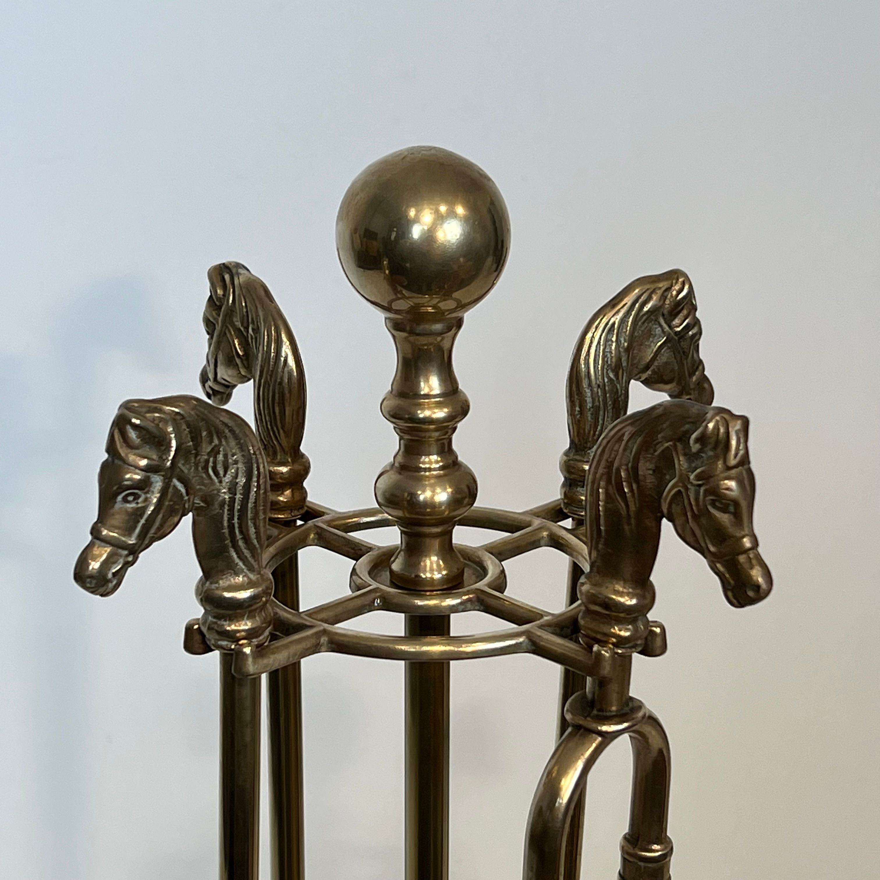 Brass fire starter necessary, horse head model.