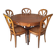 Round Solid Wood Dining Table + Extensions and Chairs