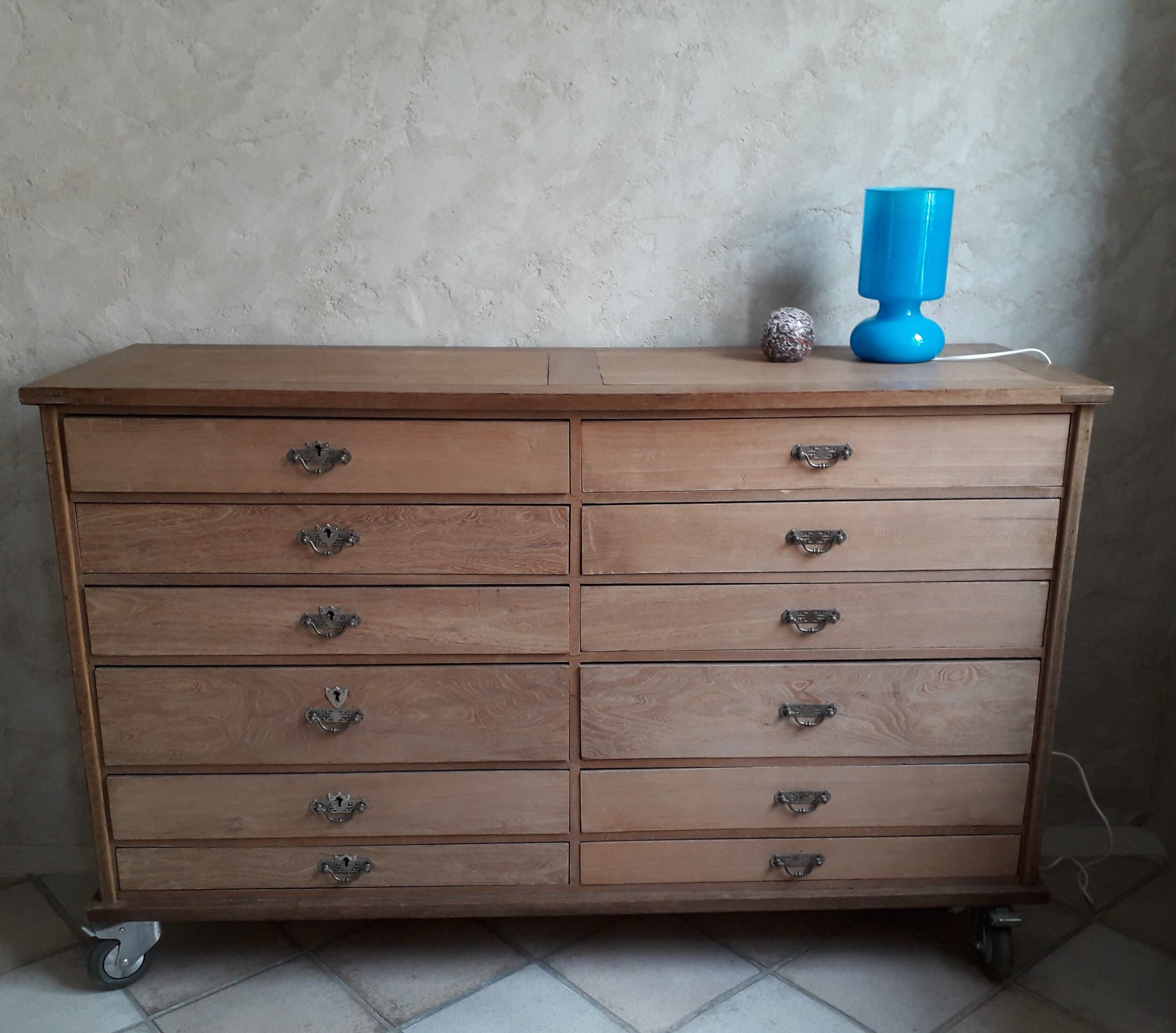 Ikea vintage lamp, 90s, blue