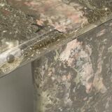 Italian marble teardrop coffee table, 1980s