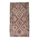 Tapis Kilim Tribal Rouge et Marron 5x9 157x279Cm