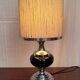 Vintage ceramic table lamp and chrome metal