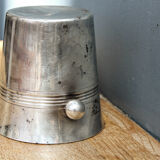 Silver metal ice bucket