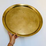 Vintage brass tray D57cm