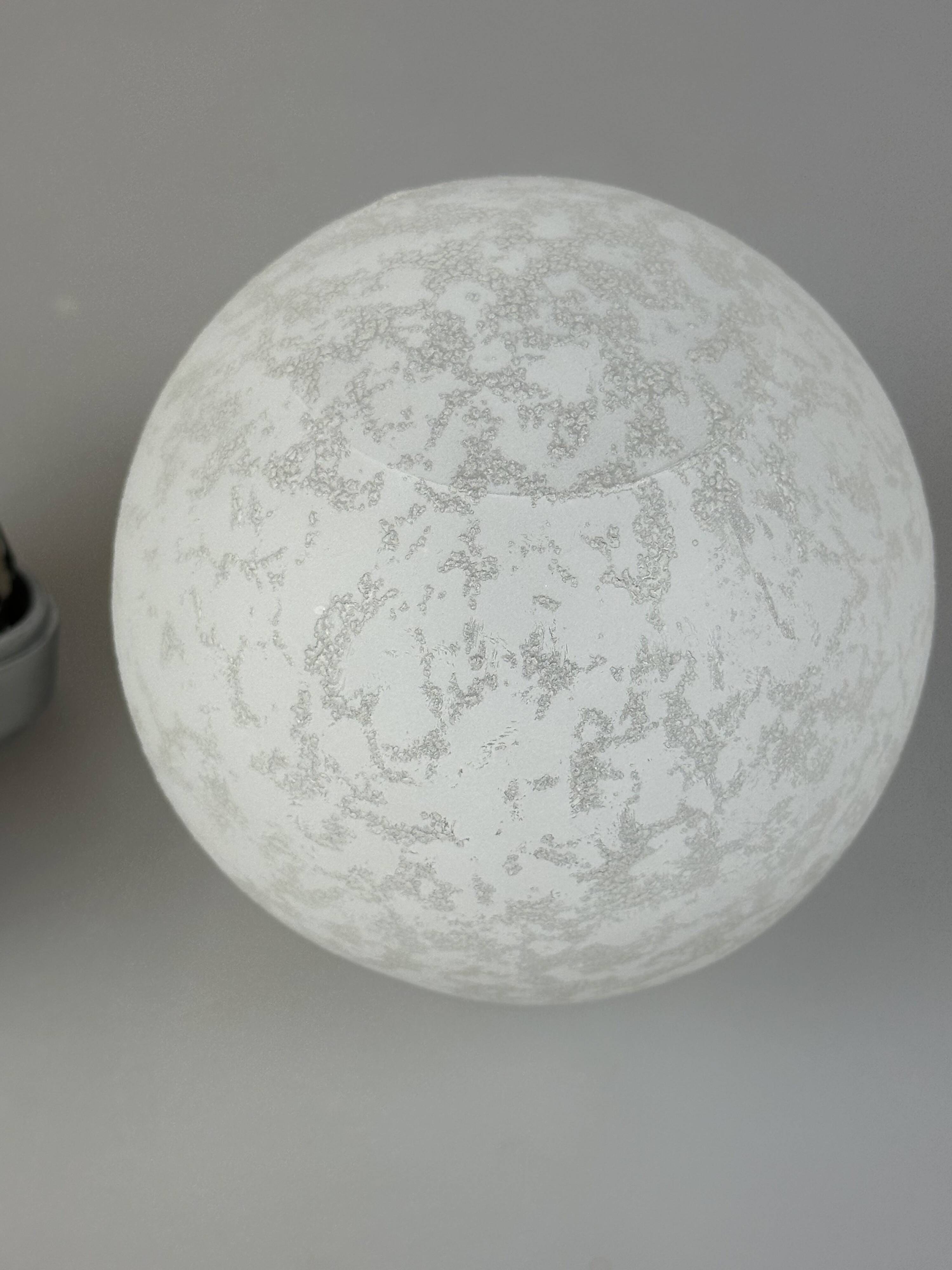 60s 70s Wall Lamp Globe Lamp Chrome & Glass German Space Age Design