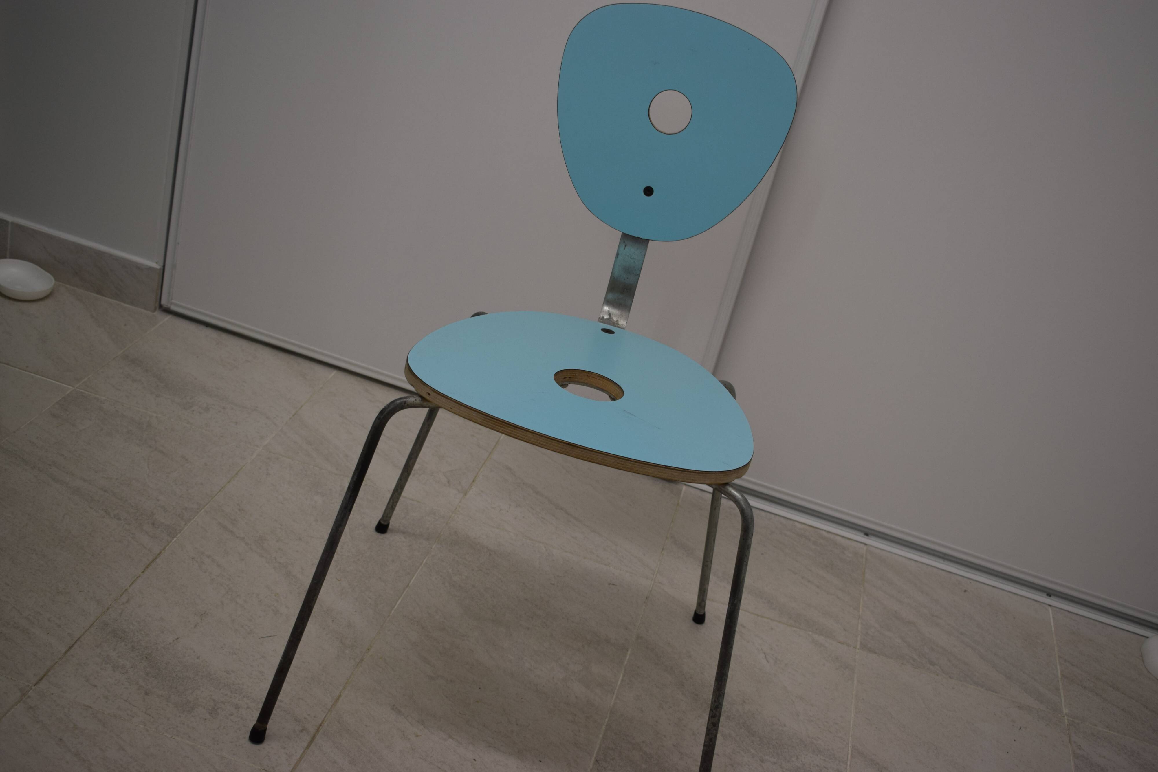 Design chair Polo blue origin Conran shop (1997 650 francs)