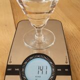 10 vintage cut glass water glasses