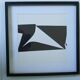 Tableau Vintage Art Optique - Victor Vasarely - Frame 40x40cm