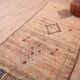Vintage Moroccan Runner Rug 124 x 256 cm, Berber Wool Rug, Handmade Rug